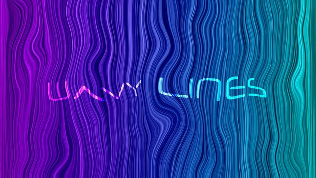Wavy Liquid Funky Lines Text Title Intro