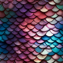 Seamless iridescent dragon leather texture design. Generative ai