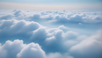 Naklejka premium Embracing the Aesthetic Beauty of the Sky: The Captivating Palette of Clouds Paints a Picturesque Landscape.(Generative AI)