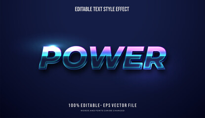 Modern editable text effect vibrant modern color shiny. Text style effect. Editable fonts vector files