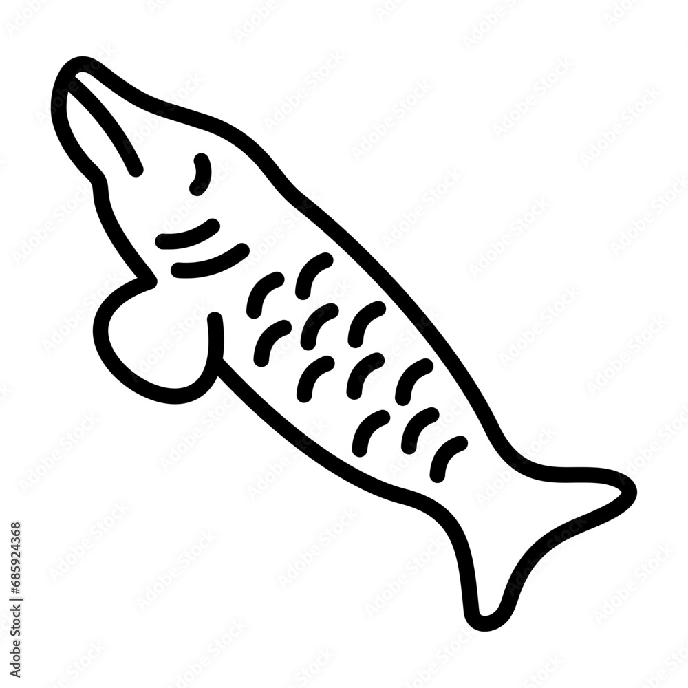 Sticker fish icon