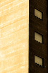 High contrast building