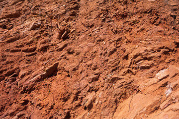 lateritic soil texture. background of lateric soil texture
