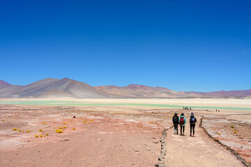 Piedras Rojas também conhecida como Salar de Aguas Calientes ou Salar de Talar, Piedras Rojas é uma lagoa como poucas no mundo a 4.200 metros sobre o nível do mar.