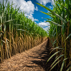 sugar cane field - 685927544