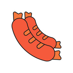 Sausage icon vector design templates simple and modern