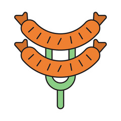 Sausage icon vector design templates simple and modern