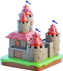Castle 3D illustration