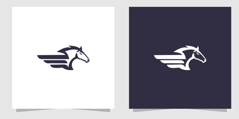 horse logo design vector
