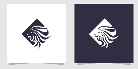 lion logo design vector - obrazy, fototapety, plakaty