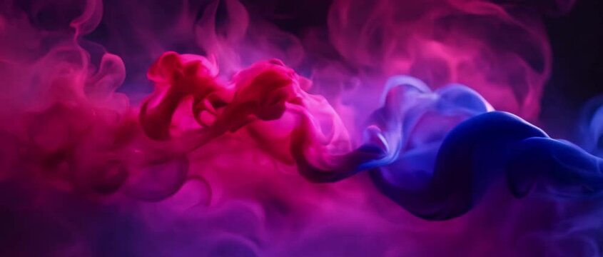 red blue smoke loop animation