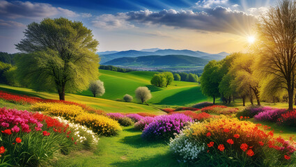landscape with flowers,
Land of flowers,
"Enchanting Garden Symphony"
"Blossom Bliss: A Land of Flowers"
"Floral Haven: Capturing Nature's Palette"
