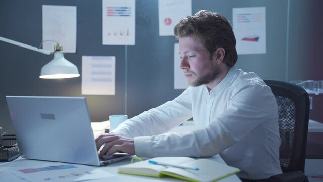 Disciplined and hard-working male employee.