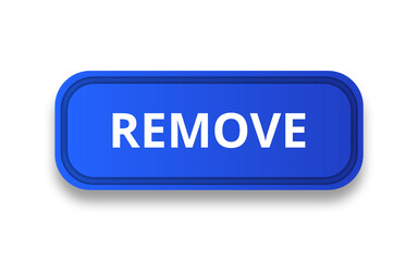 Remove button isolated on transparent background 
