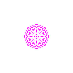 set of colored mandala sets pattern