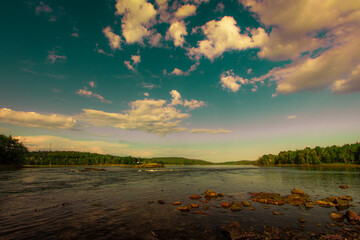 Tidal Falls Preserve in Summer, Maine