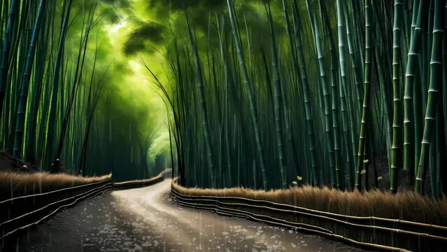 bamboo forest in a tropical country