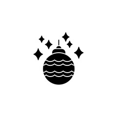 Christmas ornament concept line icon. Simple element illustration. Christmas ornament concept outline symbol design.