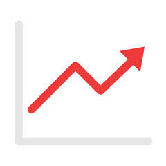 マーケティング、グラフを表すカラースタイルのアイコン