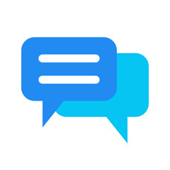 コンテンツ、チャットを表すカラースタイルのアイコン