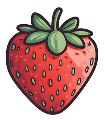 Obraz premium strawberry isolated on white background