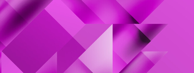 Obraz premium Vivid abstraction unfolds. Triangles in seamless harmony, composing dynamic geometric backdrop. Interplay of angles and hues forms captivating tapestry, evoking modernity and artistic allure