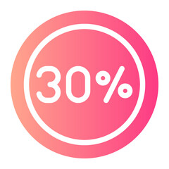 30 percent gradient icon