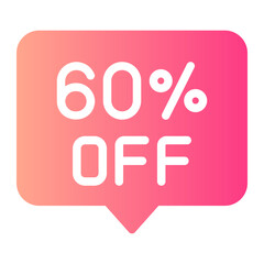 60 percent gradient icon