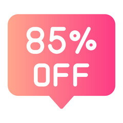 85 percent gradient icon