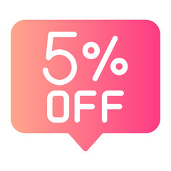 percentage gradient icon