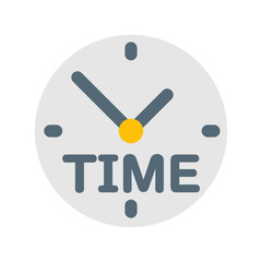 スケジュール、時計を表すカラースタイルのアイコン