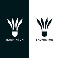 Badminton sport logo