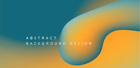 Fluid geometric vector background featuring dynamic liquid shapes, creating captivating abstract visual experience for wallpaper, banner, background, landing page, wall art, invitation, print, poster