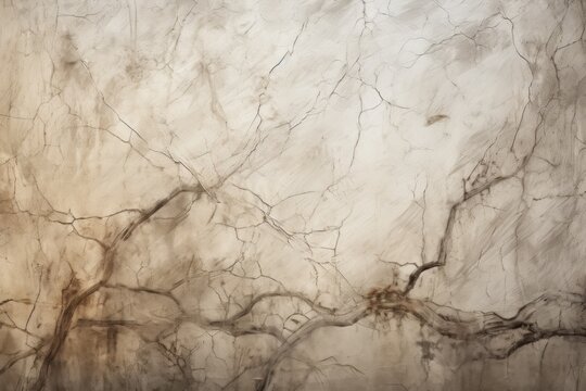 Tree roots background oil painting texture. Generative AI.