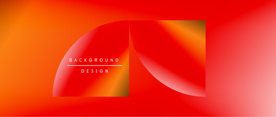 Bright color circle and round element minimal geometric abstract background for posters, covers, banners, brochures, websites