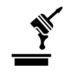 Paint brush with Paint