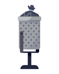 waste bin with bag