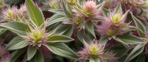 Fototapeta premium Cannabis leaves used for medical use