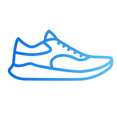 running shoes gradient icon