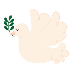 peace dove with olive branch