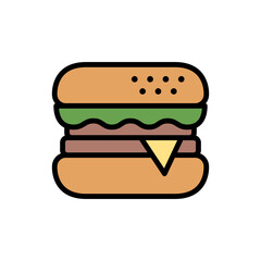 Fast Food Icon Flat Design