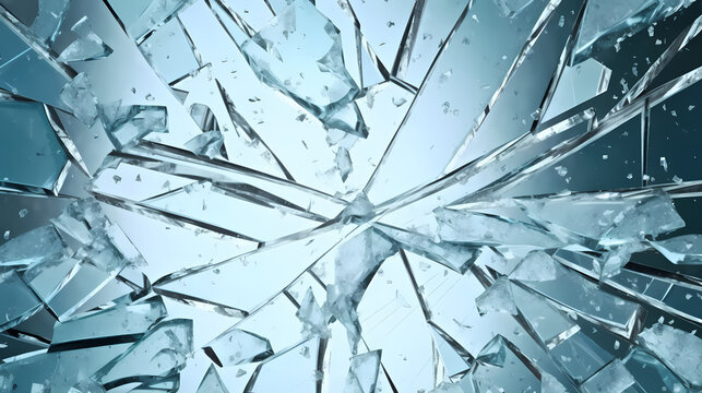 broken and shattered glass illustration render,PPT background