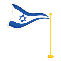 israel flag illustration