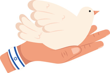 israel peace dove design