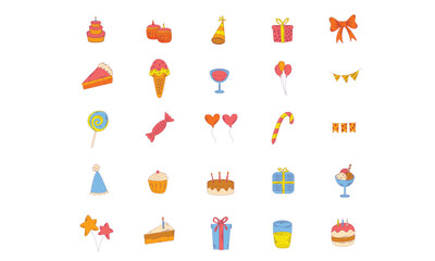 birthday party vector collection