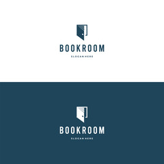 Book Room logo design modern concept