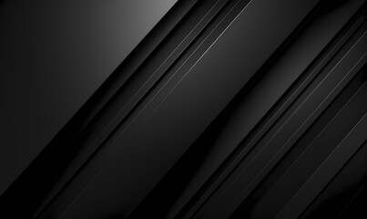 Black dark abstract linear design with lines background - obrazy, fototapety, plakaty