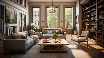 Naklejka premium modern living room