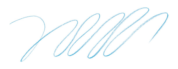 light blue pencil strokes isolated on transparent background