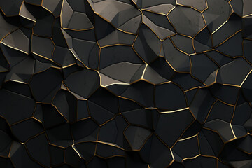 Experience opulent elegance with this black and gold marble texture background vector. A striking composition of luxury and style. is AI Generative.